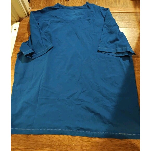 NWT Tommy Bahama Shirt Mens 3XL Blue V Neck Soft Tee Marina Blue Resort Wear - Picture 8 of 8